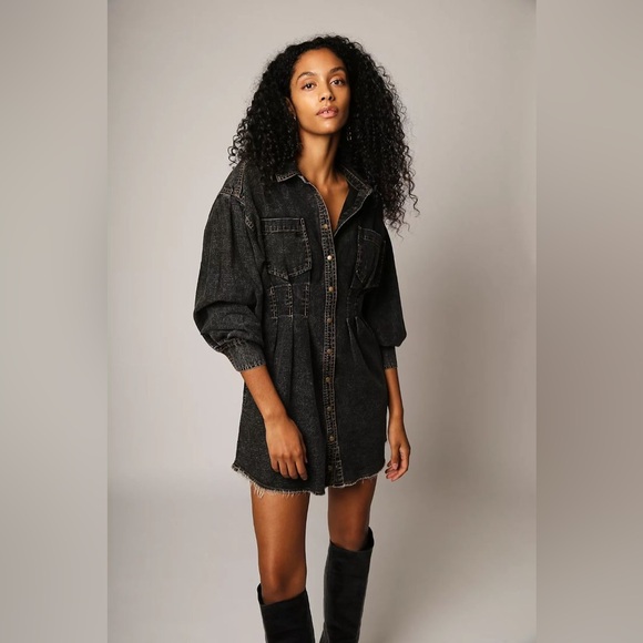 Free People | Alpha Denim Dress - Picture 2 of 3